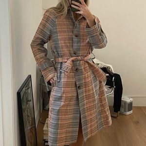 DARLING J.Lindeberg Plaid Trench Coat